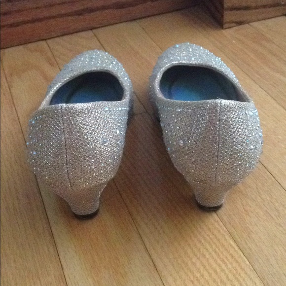 Silver Slipper dressy sparkle heels - Picture 3 of 4